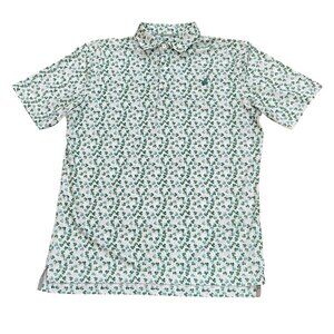 Johnnie-O Performance Hibernian Golf Polo Shirt Medium Clover St. Patricks Day